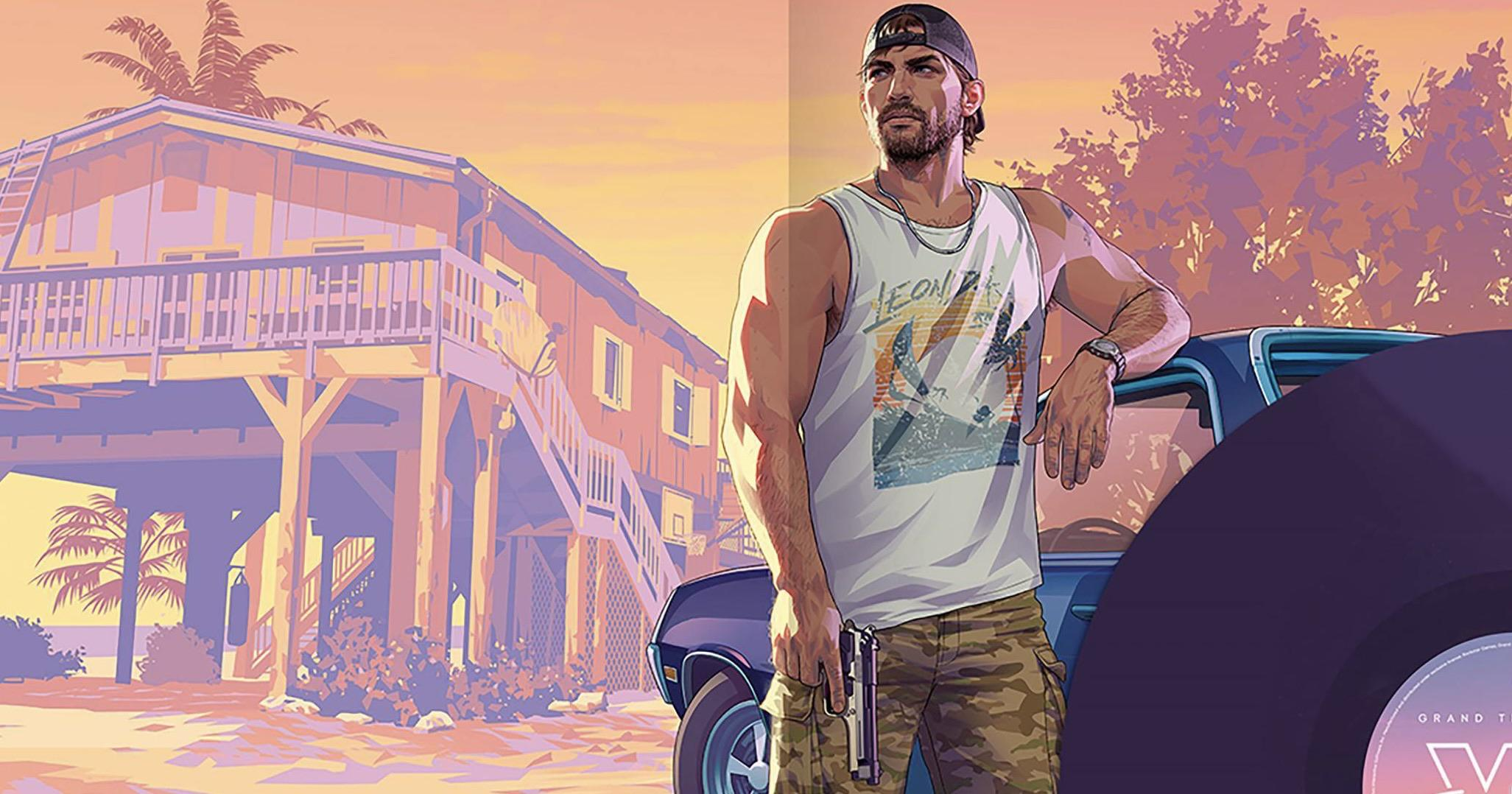 Official The Album artwork showing Jason by a car and a house.